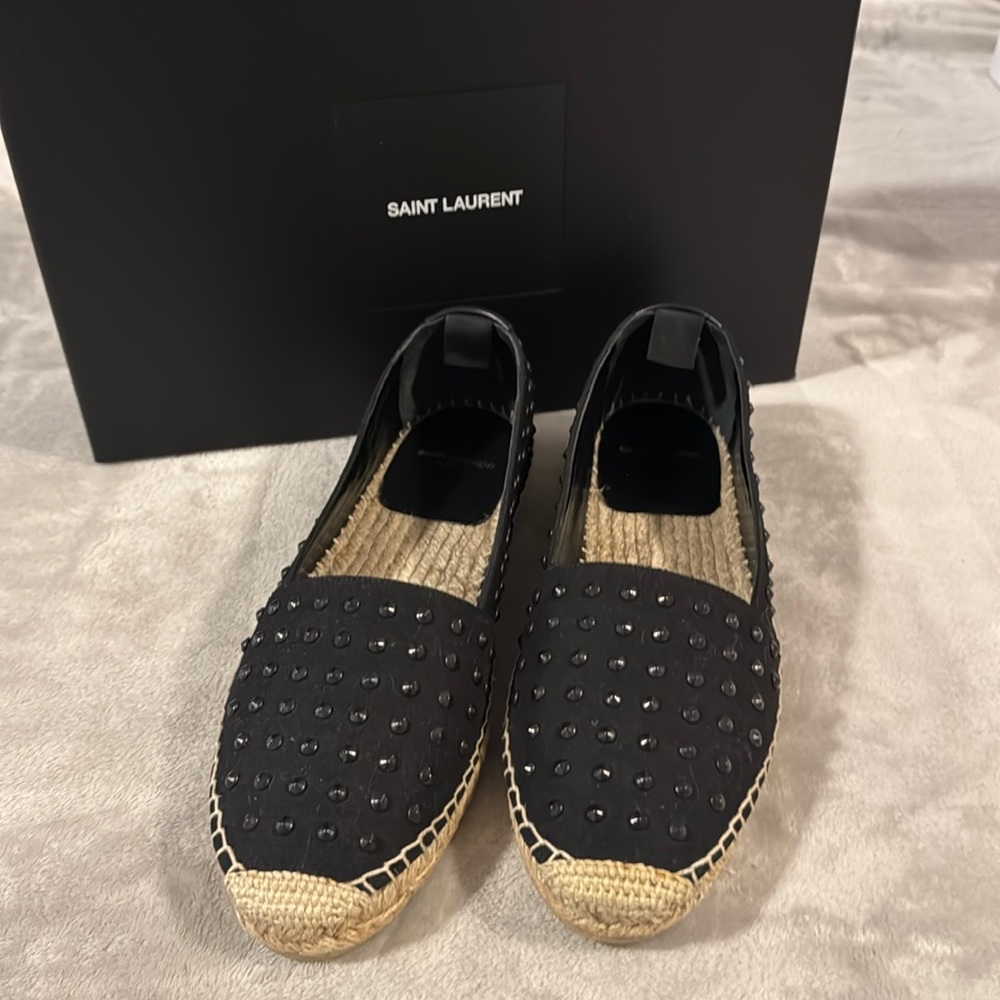 Authentic Studded Saint Laurent Espadrilles